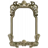 Rococo shell frame - detailed STL 3D model for CNC milling