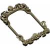 Rococo shell frame - detailed STL 3D model for CNC milling