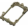 Rococo shell frame - detailed STL 3D model for CNC milling