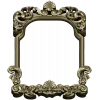 Rococo shell frame - detailed STL 3D model for CNC milling