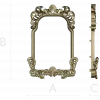 Rococo shell frame - detailed STL 3D model for CNC milling