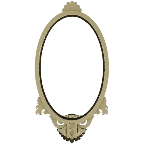 Baroque Oval Frame STL for CNC Milling