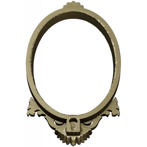 Baroque Oval Frame STL for CNC Milling