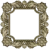 Floral Acanthus Square Frame STL 3D Model for CNC