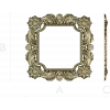 Floral Acanthus Square Frame STL 3D Model for CNC