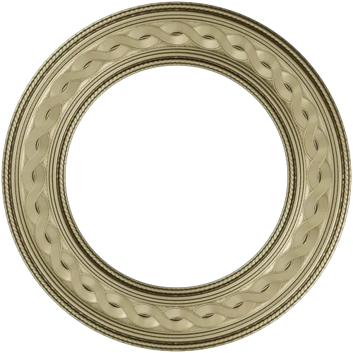 Braided Halo Round Frame - STL 3D model for CNC