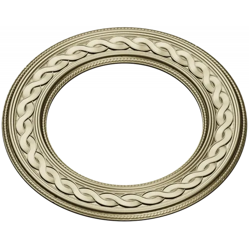 Braided Halo Round Frame - STL 3D model for CNC