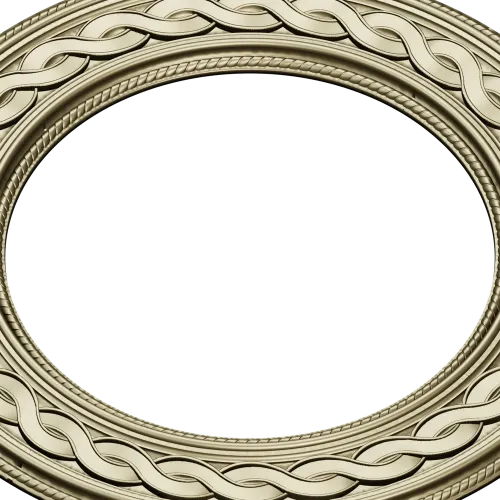 Braided Halo Round Frame - STL 3D model for CNC
