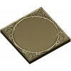Bamboo Circle Relief Panel - STL 3D model for CNC