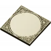Bamboo Circle Relief Panel - STL 3D model for CNC