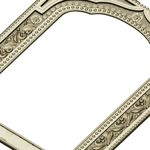 Рамка-киот с растительным орнаментом - 3D модель .stl для ЧПУ