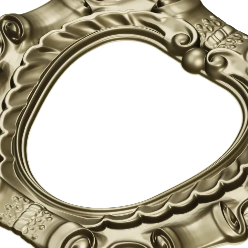 Baroque Ribbon Frame - STL 3D model for CNC