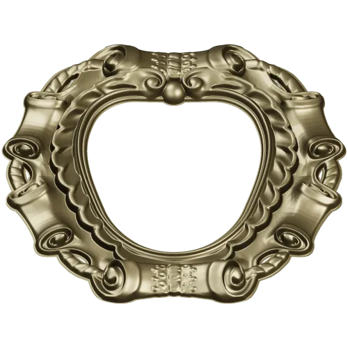 Baroque Ribbon Frame - STL 3D model for CNC