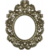 Ornamental Baroque Oval Frame STL for CNC Milling