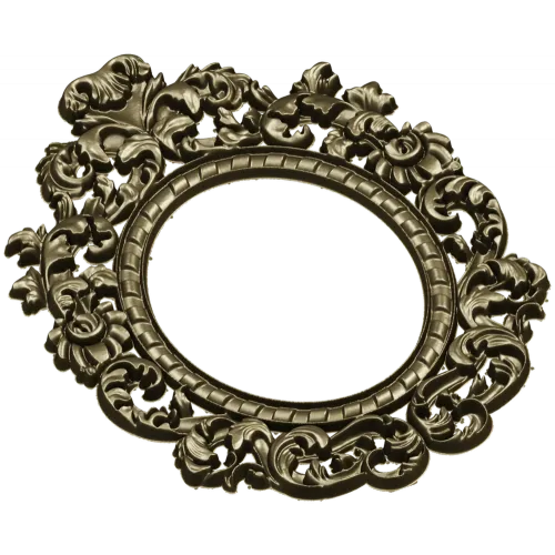 Ornamental Baroque Oval Frame STL for CNC Milling