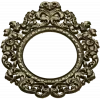 Ornamental Baroque Oval Frame STL for CNC Milling