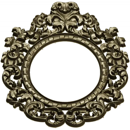 Ornamental Baroque Oval Frame STL for CNC Milling