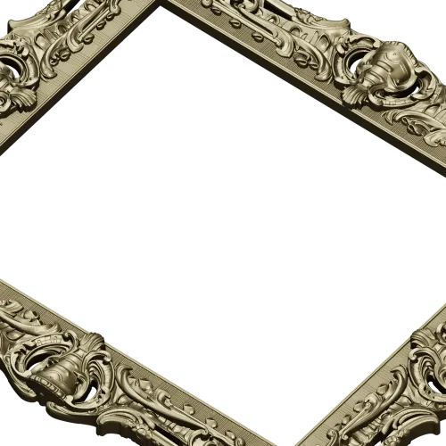 Резная рамка в стиле рококо - 3D модель STL для ЧПУ