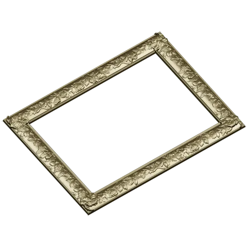 Baroque Vine Frame - ornamental STL 3D model for CNC