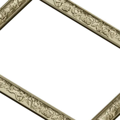 Baroque Vine Frame - ornamental STL 3D model for CNC