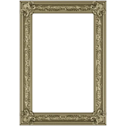 Baroque Acanthus Frame STL for CNC
