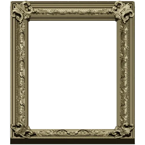Baroque Acanthus Frame STL for CNC