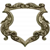 Rococo Shield Frame STL for CNC