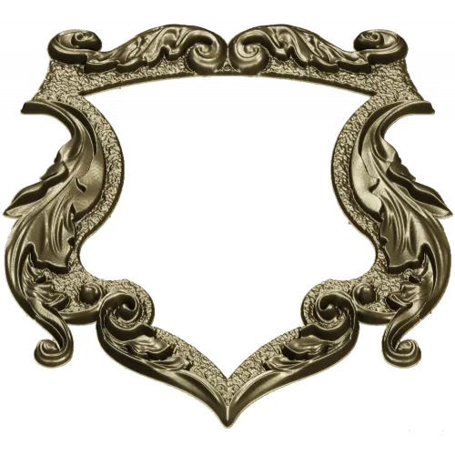 Rococo Shield Frame STL for CNC