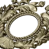 Ornate Acanthus Oval Frame - 3D STL for CNC