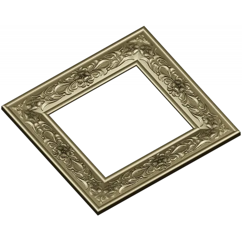 Ренессансная декоративная рамка - STL модель для ЧПУ