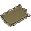 Ornate Rectangular Frame STL 3D Model for CNC