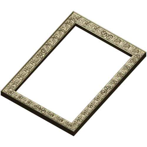 Regal Acanthus Frame - STL 3D model for CNC milling