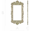 Ornate Rococo Frame STL for CNC Router and Wood Carving