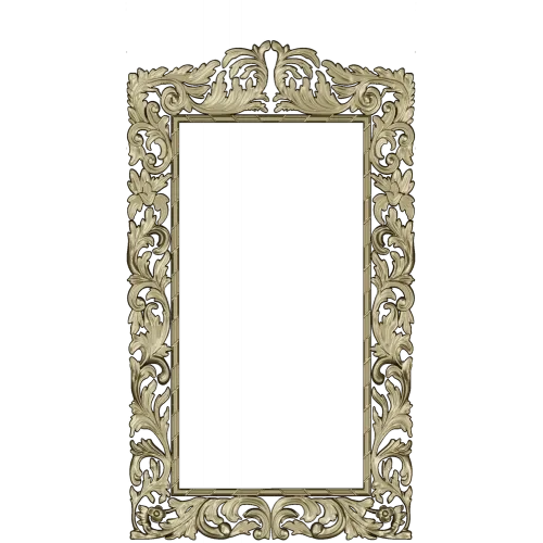 Baroque Acanthus Frame STL for CNC Milling
