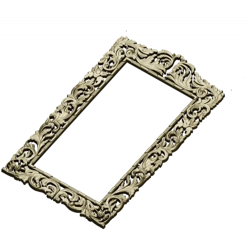 Baroque Acanthus Frame STL for CNC Milling