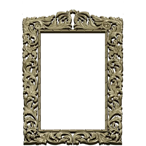 Baroque Acanthus Frame STL for CNC Milling