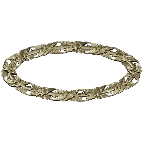 Ornate Acanthus Oval Frame - STL 3D Model for CNC