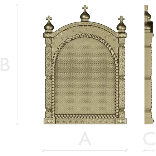 Arched Kiot Frame STL for CNC