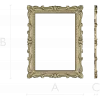 Baroque Ornamental Frame STL for CNC Milling
