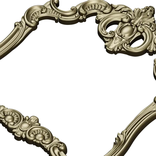 Резная рама в стиле рококо - 3D модель STL для ЧПУ