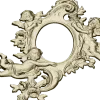 Rococo Cherub Oval Frame STL