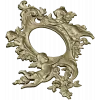 Rococo Cherub Oval Frame STL