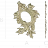 Rococo Cherub Oval Frame STL