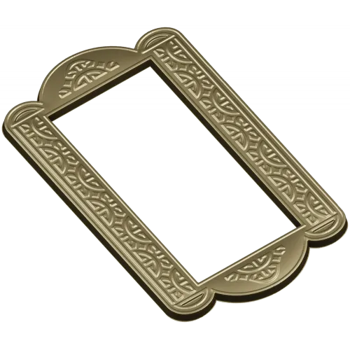Arcadia Scroll Frame - STL 3D model for CNC routing and carving