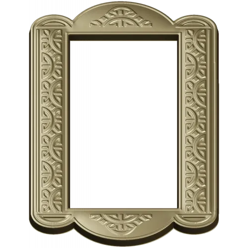 Arcadia Scroll Frame - STL 3D model for CNC routing and carving