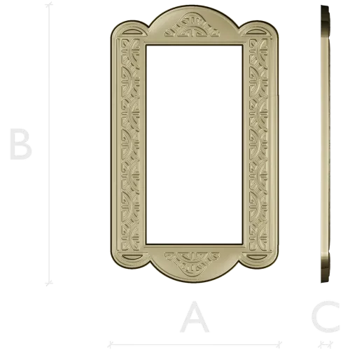 Arcadia Scroll Frame - STL 3D model for CNC routing and carving