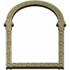 Rosette Arch - ornamental arched frame STL 3D model for CNC