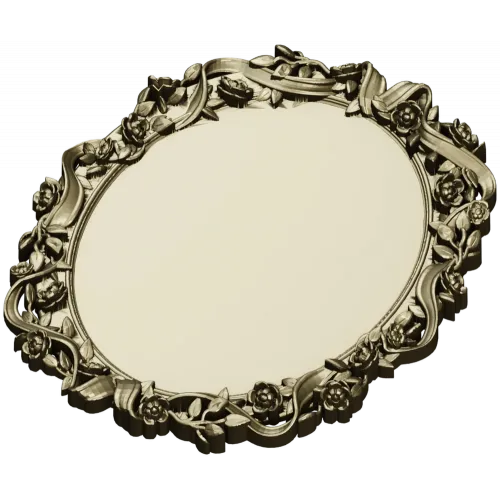 Ornate Oval Frame 3D Model STL for CNC