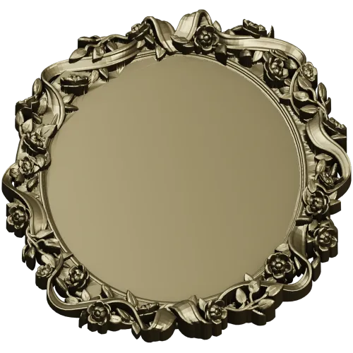 Ornate Oval Frame 3D Model STL for CNC
