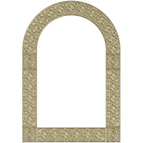 Ornate Arched Frame STL for CNC Milling